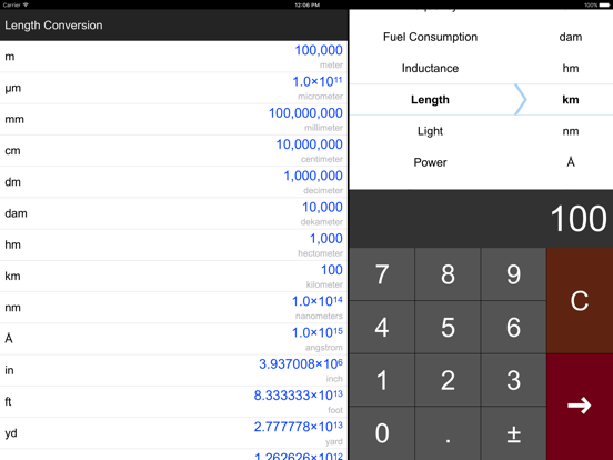 Unit Converter Pro HD. iPad app afbeelding 2