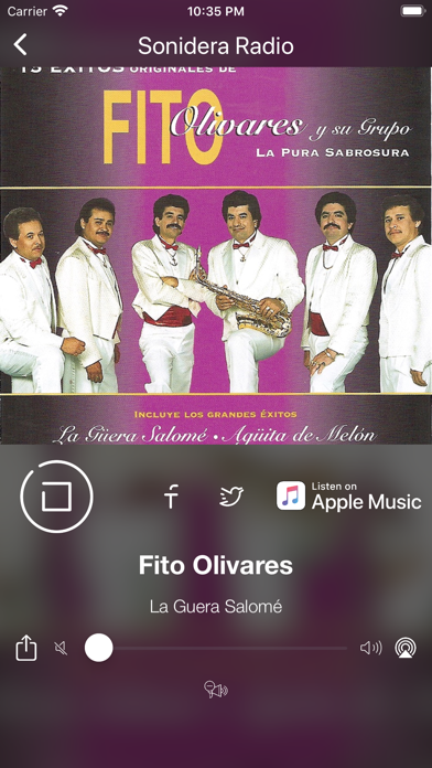 Cumbias Sonideras Música iPhone screenshot 5 - Music app