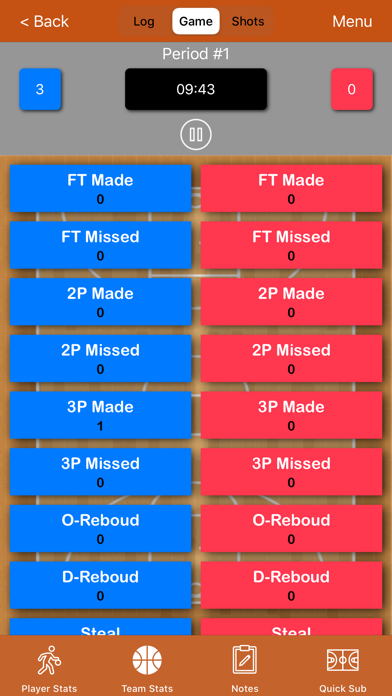 Basketball Stat Recorder 3000 screenshot 2