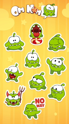 Om Nom Stickers screenshot 5