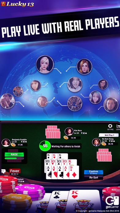 Lucky 13: 13 Poker Puzzle Screenshot