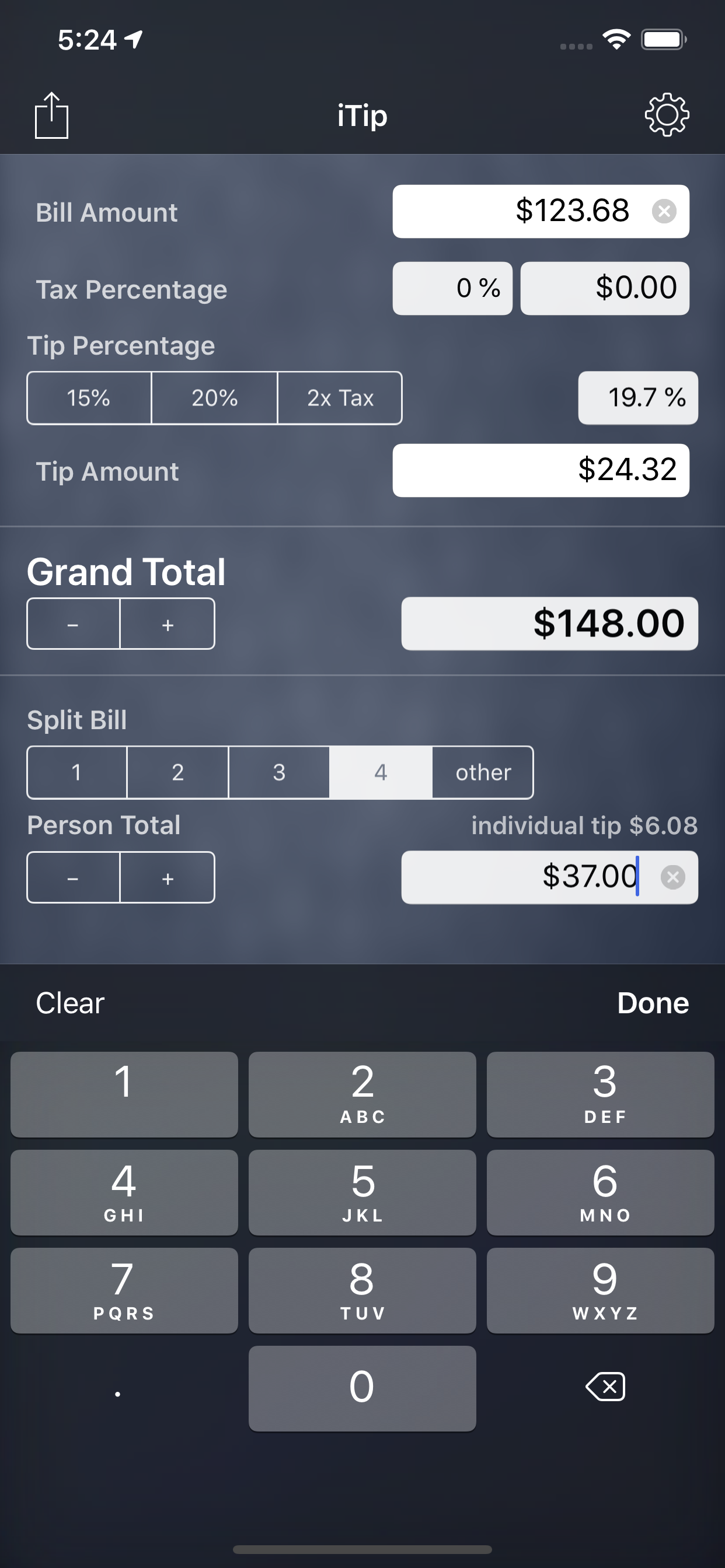 iTip Calc by PalaSoftware