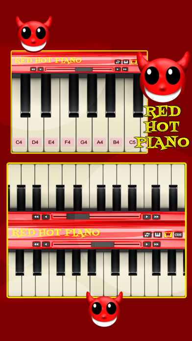 A Red Hot Piano - Play Music Screenshot