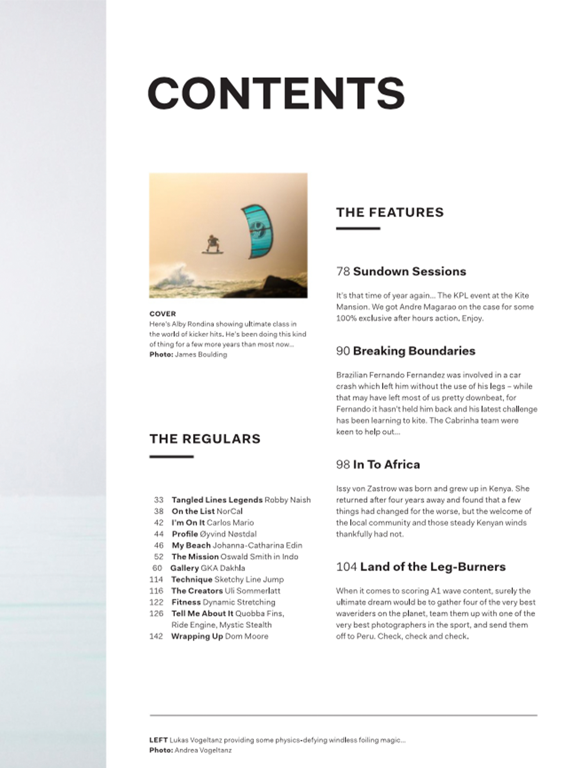 The Kite Mag iPad screenshot 4 - Sports app