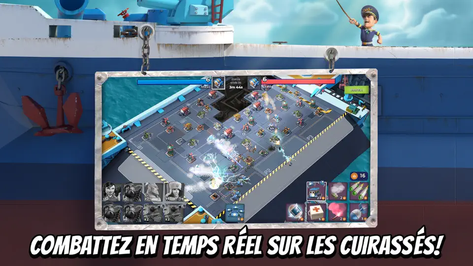 Capture d'écran de Boom Beach sur iPhone 6