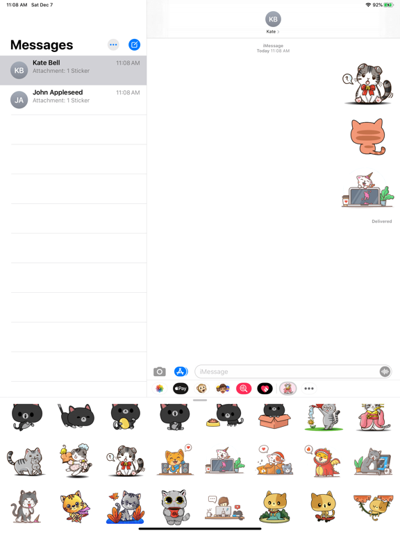 Meow Meow Kitten Stickers screenshot 5