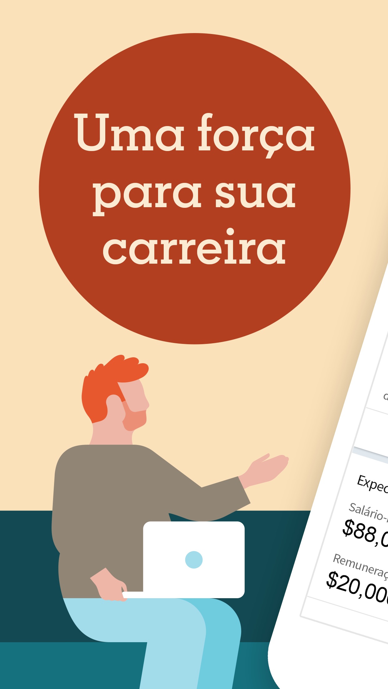 Screenshot do app LinkedIn