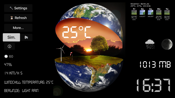 Screenshot #2 pour TV Weather Globe