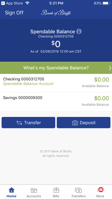 Bank of Bluffs Mobile screenshot 2