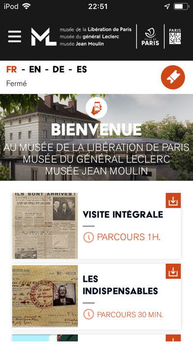 Screenshot #1 pour Musée Libération de Paris