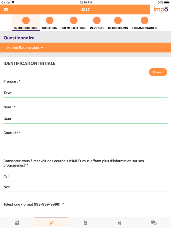 IMPO RCGT iPad screenshot
