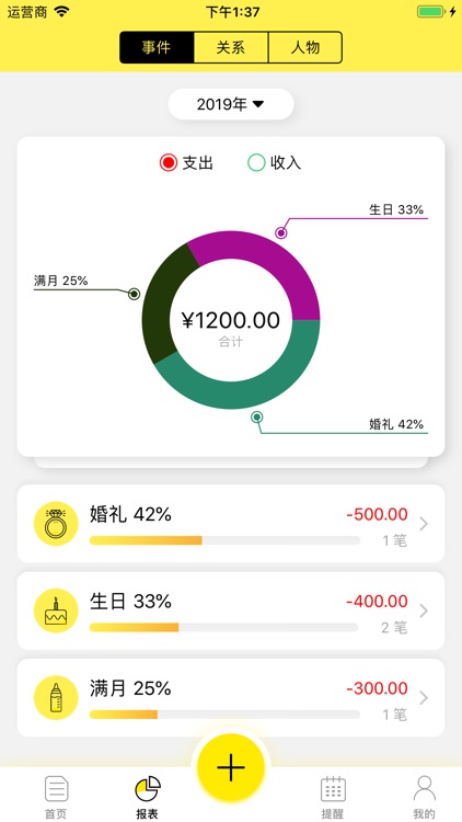 人情往来 - 管好每一笔人情帐 screenshot-4