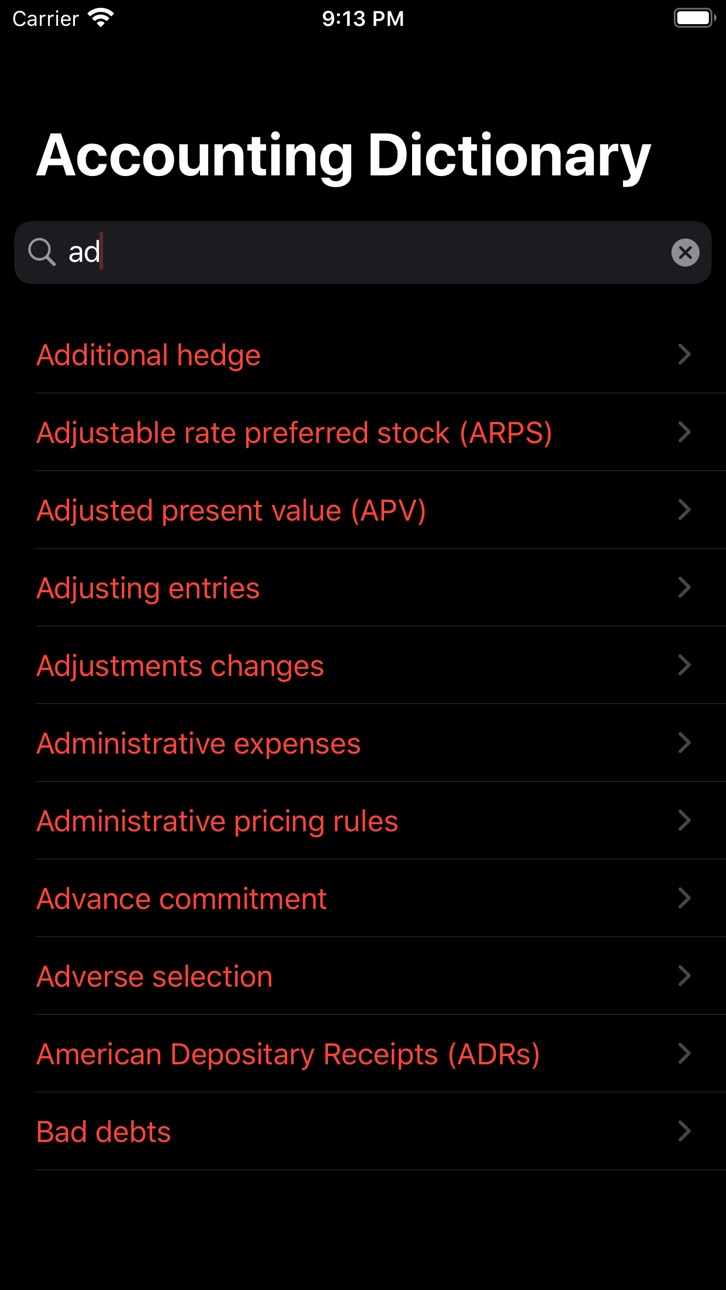 iPhone screenshot