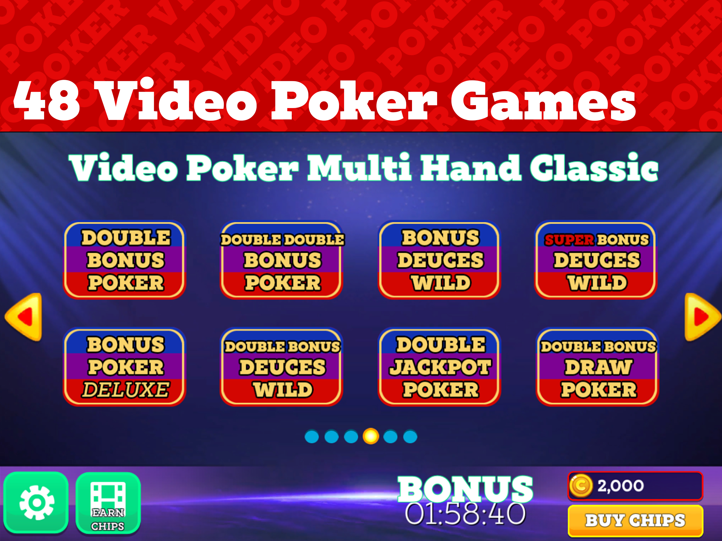 Video Poker Vegas Multi Hand screenshot 5