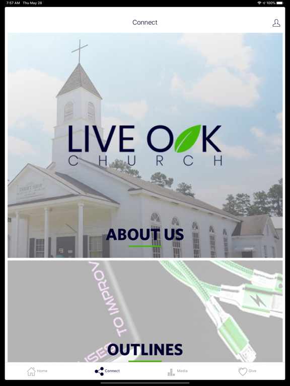 Live Oak Church iPad screenshot 2 - Lifestyle app
