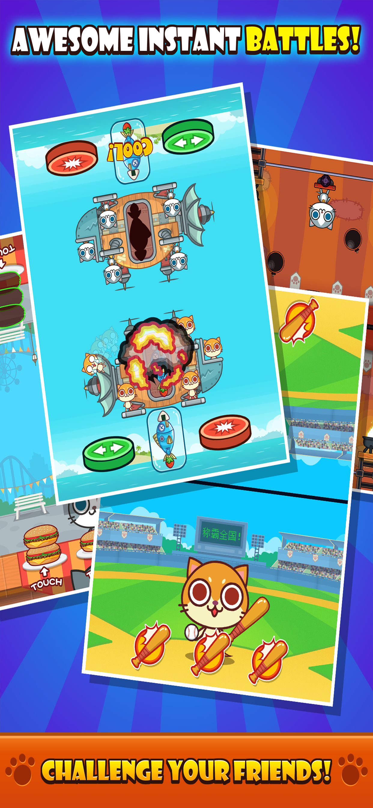 Cats Carnival -2 Player Games screenshot 3