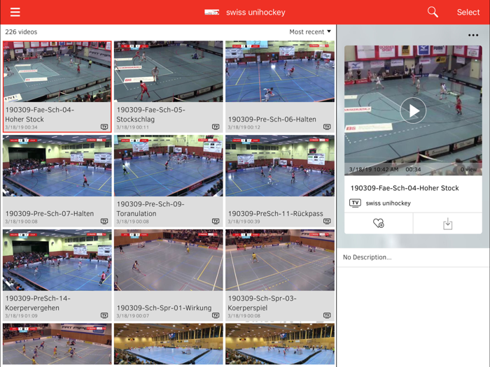 Swiss Unihockey Video