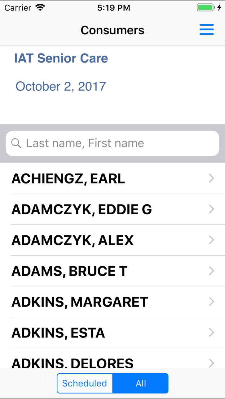 iPhone screenshot