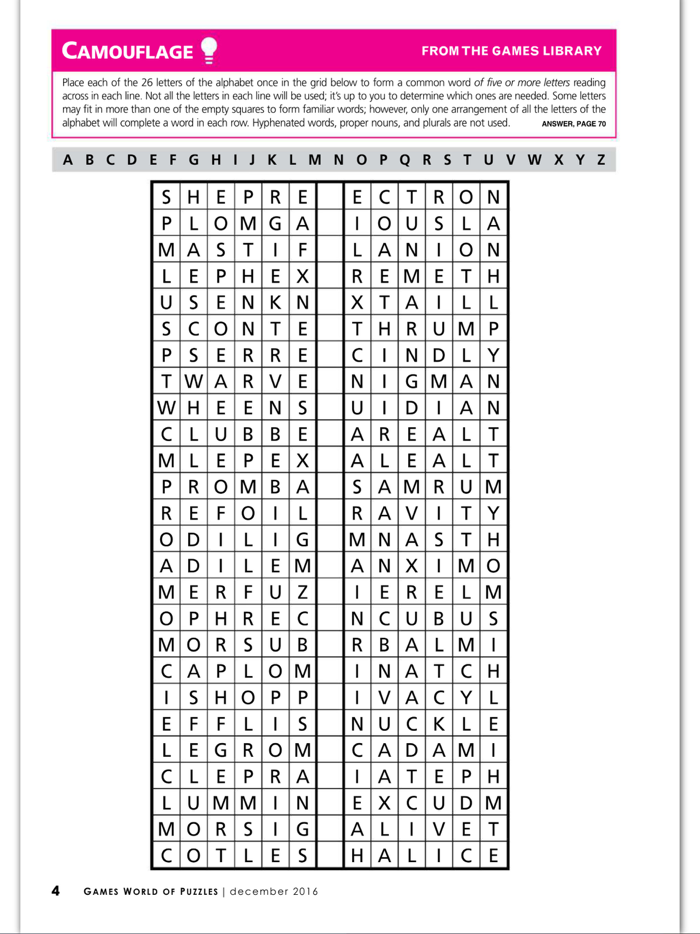 Games World of Puzzles