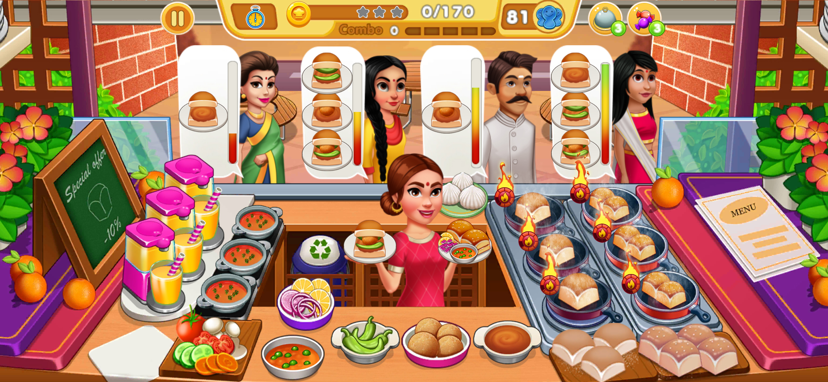Indian Cooking Games Food Game screenshot 3