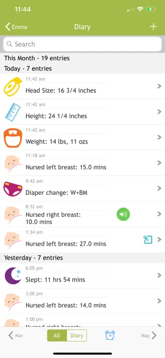 Baby Breastfeeding Tracker : capture d’écran 5 sur 6