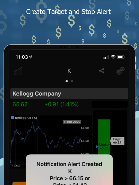 Stock Target Stop Calculator iPad screenshot