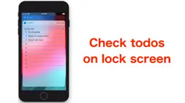 dodone- lock screen todo app iphone screenshot 2