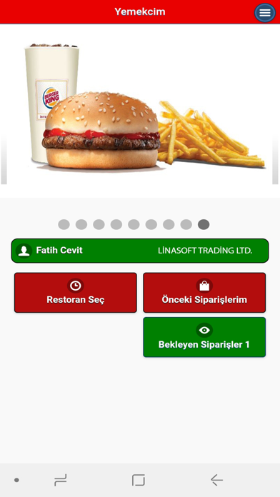 Yemekcim Screenshot