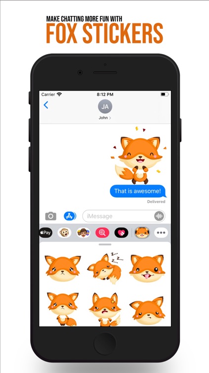 Cute Fox Sticker Collection