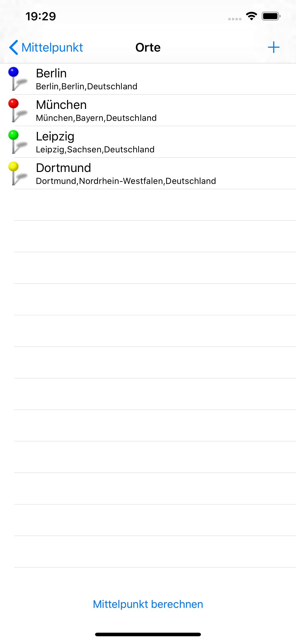 Mittelpunkt screenshot 2