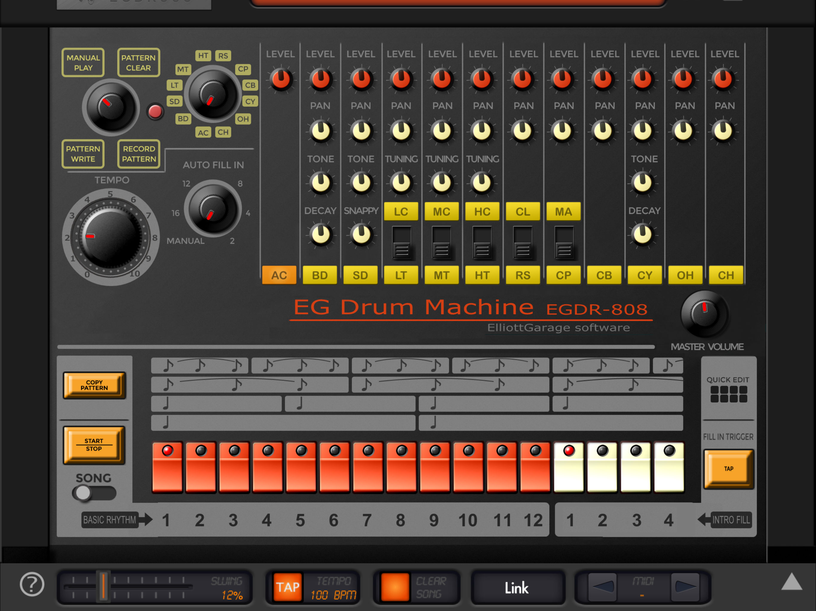 EGDR808 Drum Machine lite