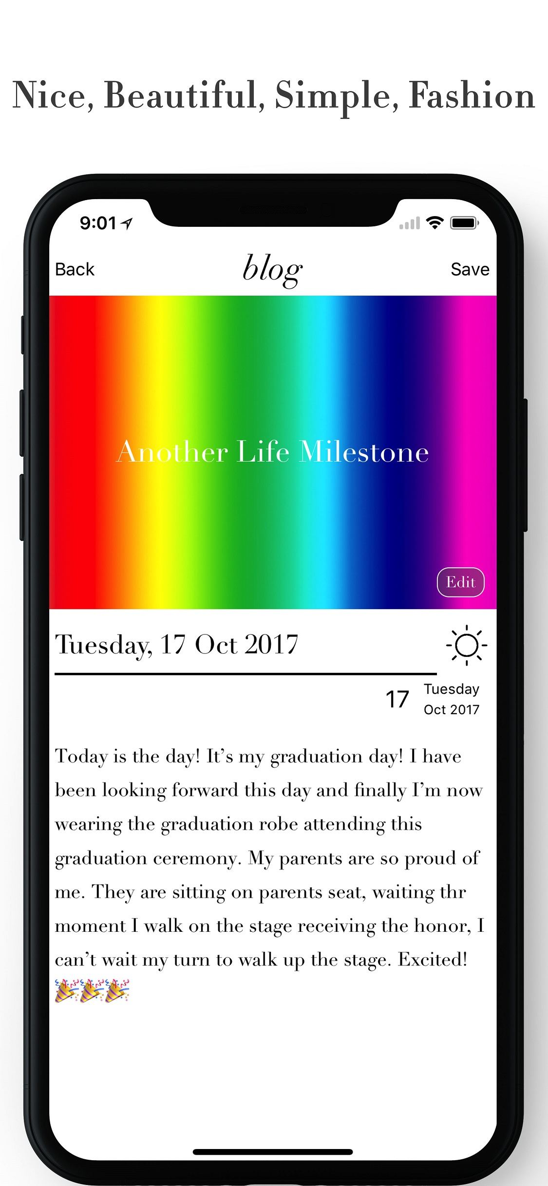 Blog Moments screenshot 2