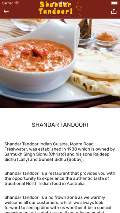 Shandar Tandoori Screenshot