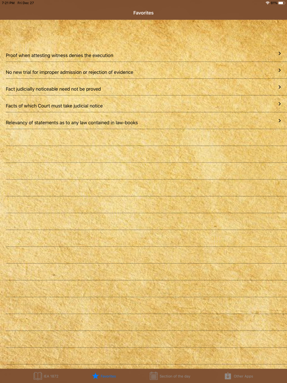 Indian Evidence Act 1872 iPad screenshot 4 - Book app