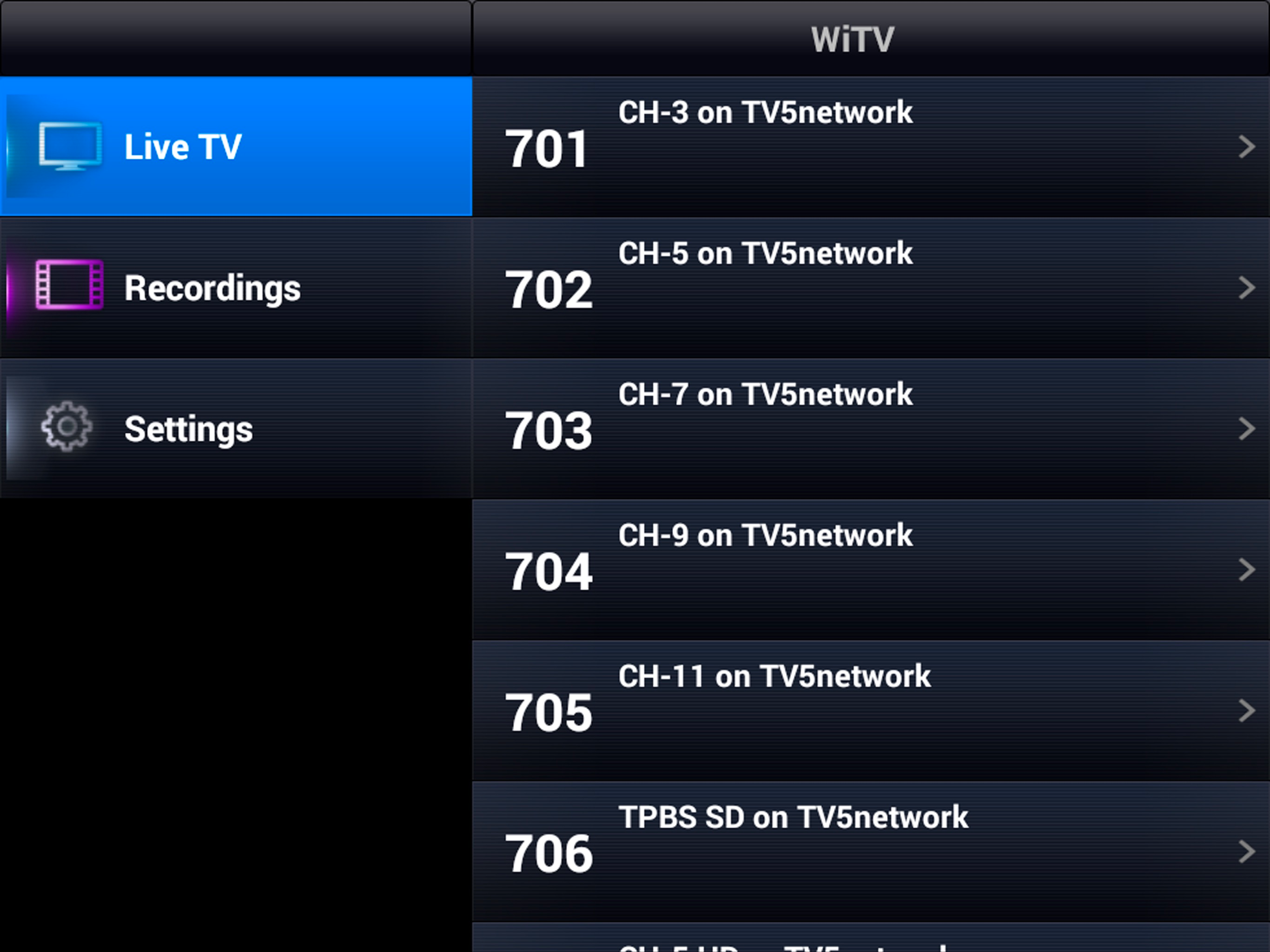 WiTV2 Viewer screenshot 3