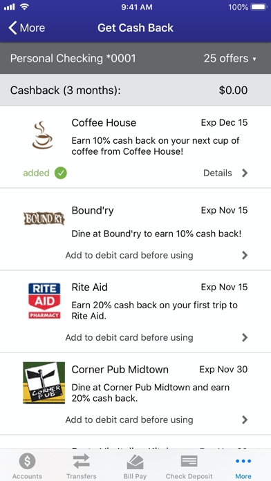 Safe 1 Mobile Banking Screenshot