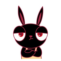 Black Rabbit Stickers