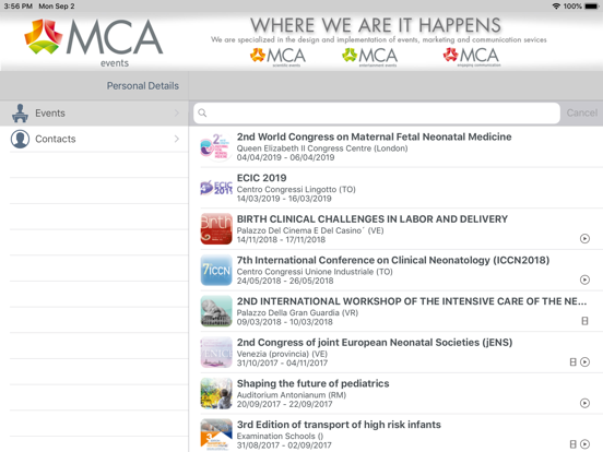 Screenshot #6 pour MCA EVENTS