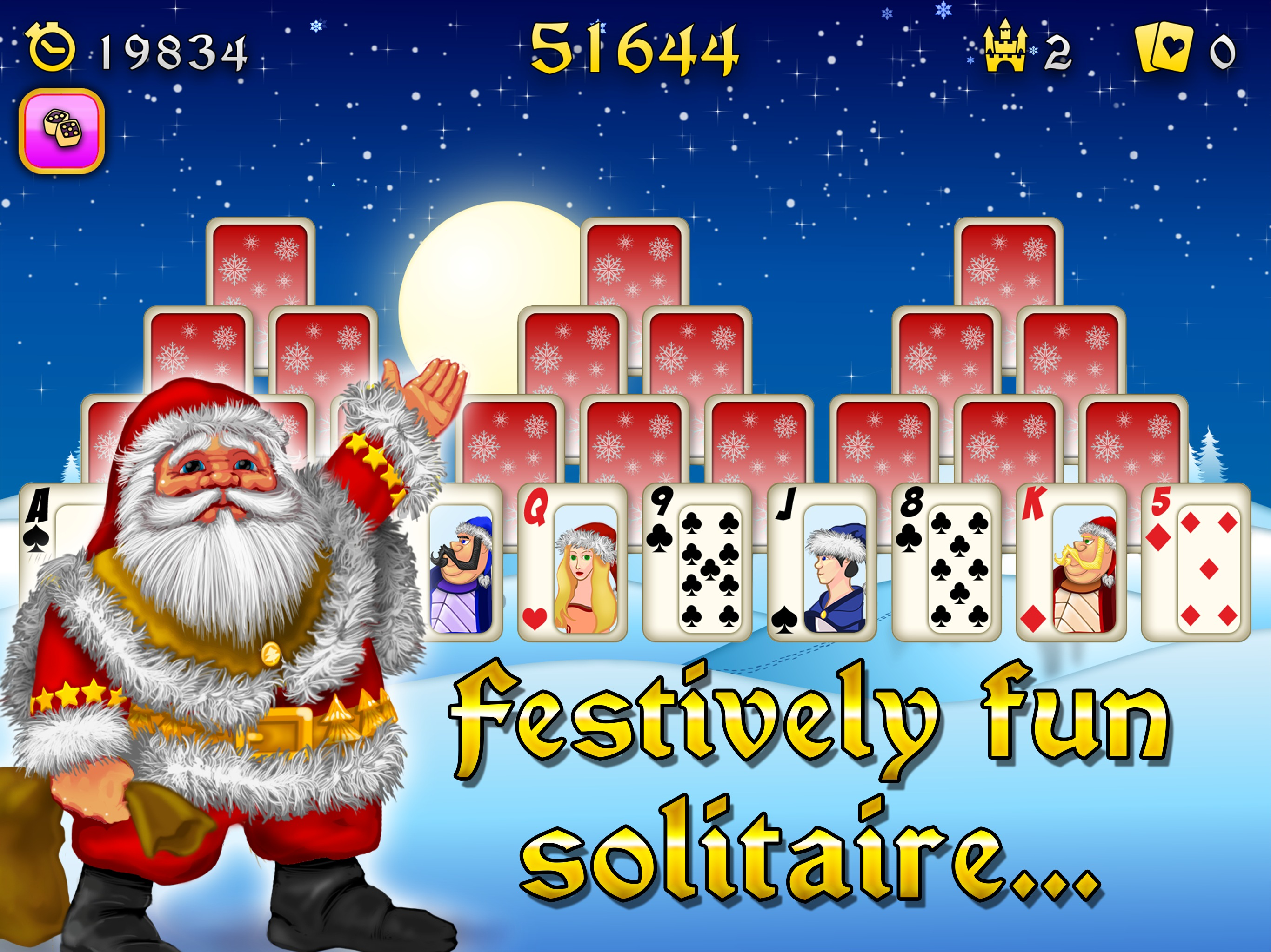 Christmas Solitaire Tri-Peaks