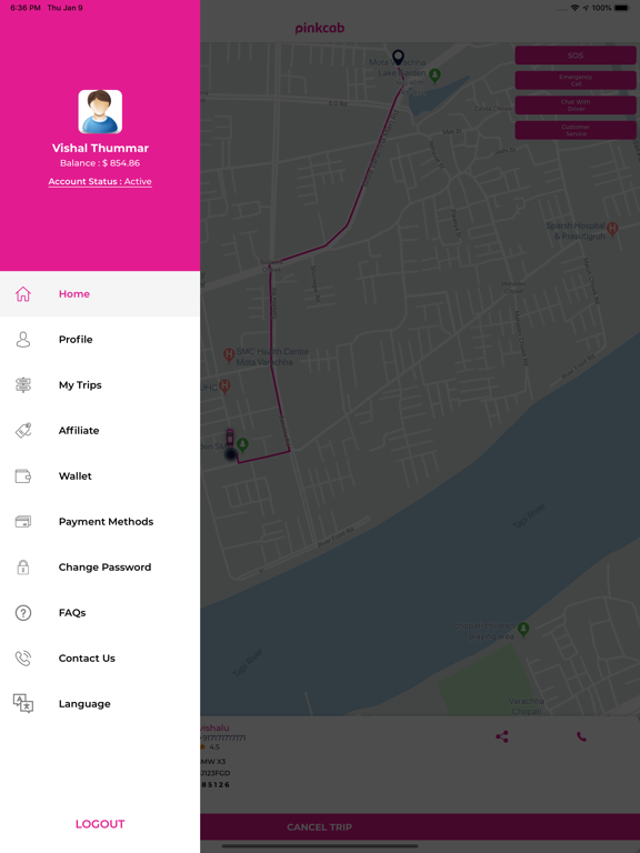 Screenshot #4 pour PinkCab Passenger