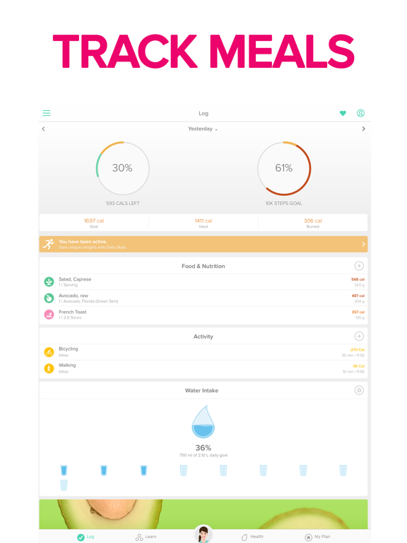 Inlivo: Healthy Eating Coach iPad screenshot 8 - Health & Fitness app