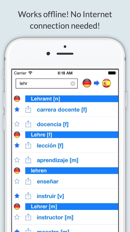 Spanish German Dictionary+