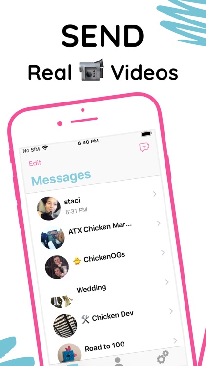 CHICKEN ™ - Video Messaging screenshot-0