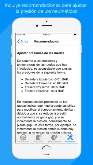 Captura de pantalla de Kart Chassis Setup Premium en iPhone 4