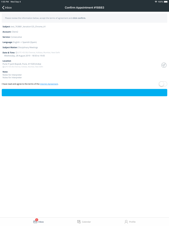 Screenshot #6 pour TransPerfect InterAct
