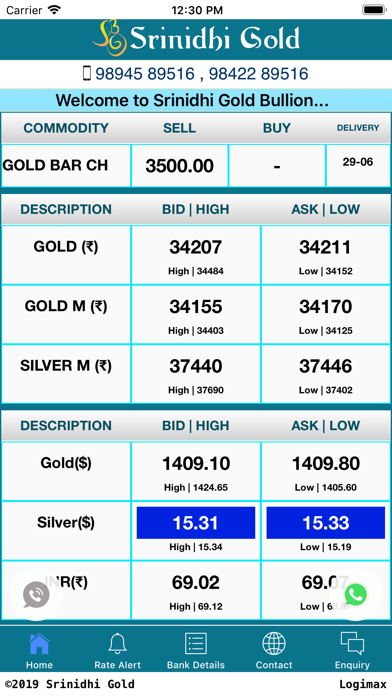 Screenshot #1 pour Srinidhi Gold Bullion