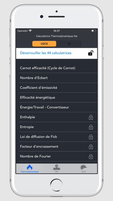 Screenshot #1 pour Thermodynamique lite
