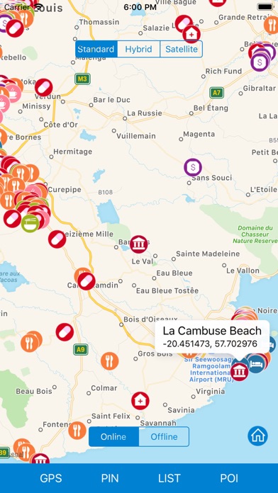 Screenshot #2 pour Mauritius - Route Map Offline
