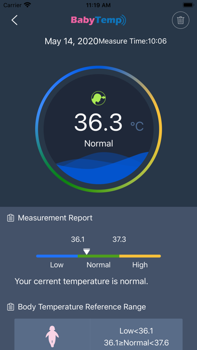 BabyTemp Duo Screenshot