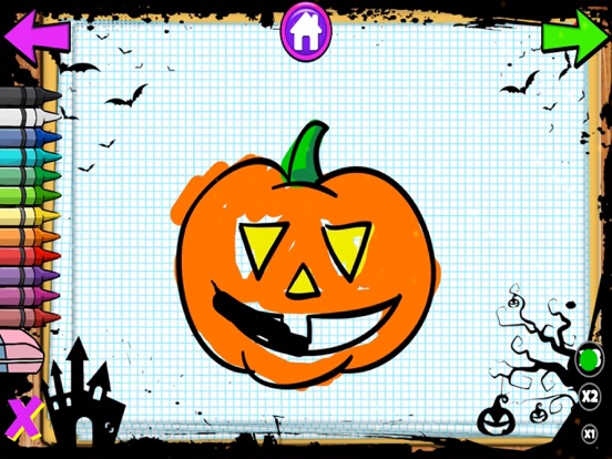Color Objects Halloween iPad screenshot